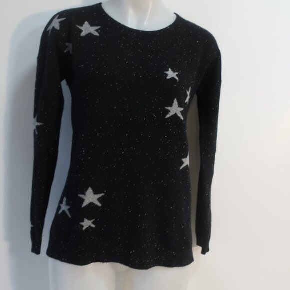 Womens Project Black, Silver Stars Sweater S - Picture 4 of 8